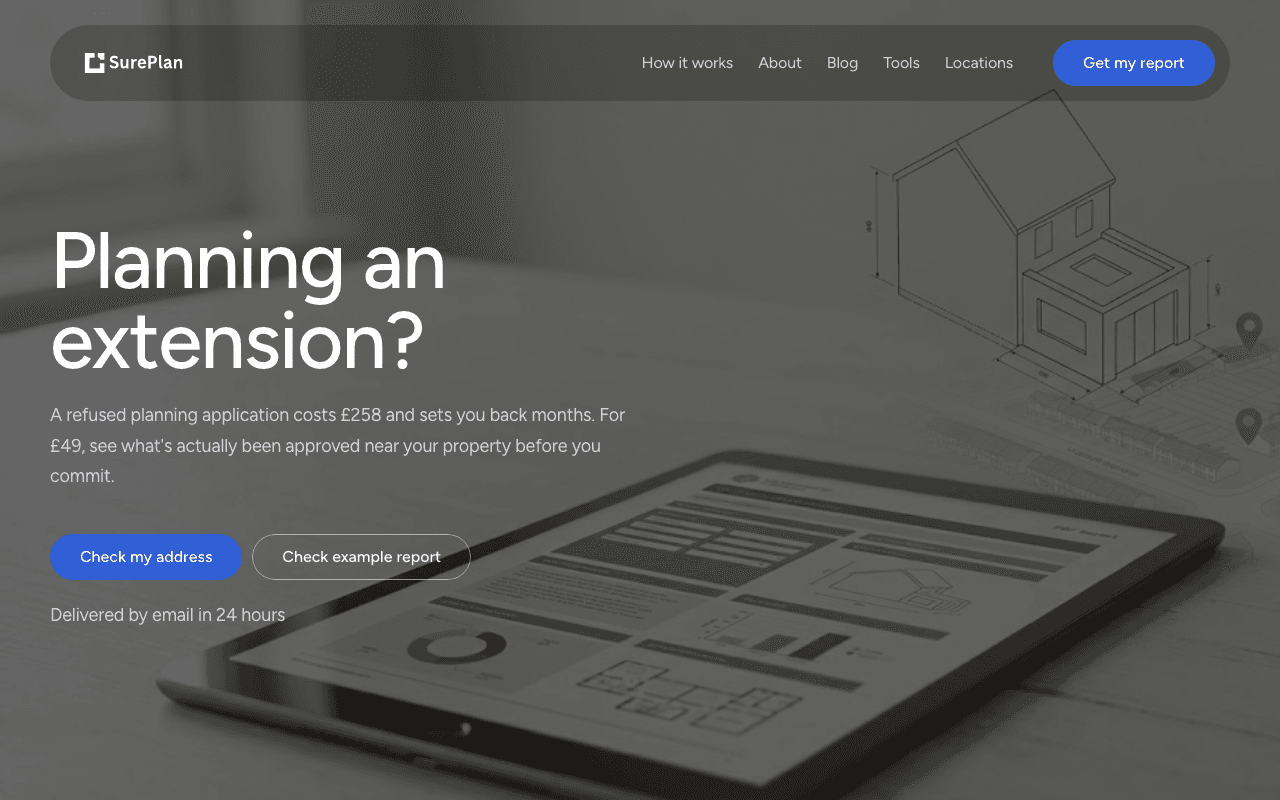 SurePlan website